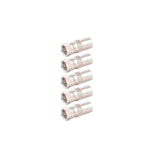 S-Impuls IEC-Buchse auf F-Stecker SET 5x