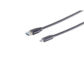 S-Impuls USB Kabel, 3.1 C-Stecker - 3.0 A-Stecker, 0,5m