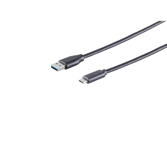 USB Kabel, 3.1 C-Stecker - 3.0 A-Stecker, 0,5m