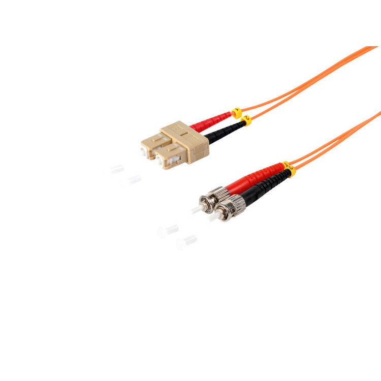Shiverpeaks S-Conn 1m SC - ST. Snoerlengte: 1 m, Type glasvezel: OM2, Aansluiting 1: SC, Aansluiting 2: ST, Kern diameter: 50 µm, Full duplex