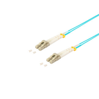 S-Impuls Duplex Patchkabel LC/LC 50/125µ OM3 aqua 1m