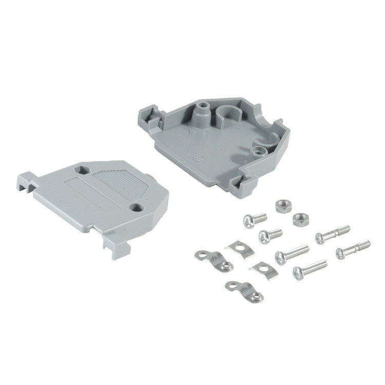 Connector behuizing voor seriële RS232 connector 25-pins SUB-D - plastic / grijs