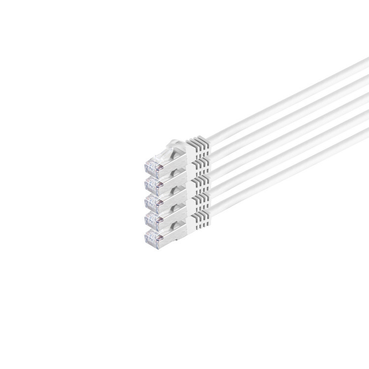 Shiverpeaks S-Conn Cat. 7 S/FTP 5 m. Snoerlengte: 5 m, Kabel standaard: Cat7, Kabelafscherming: S/FTP (S-STP), Aansluiting 1: RJ-45, Aansluiting 2: RJ-45, Contact geleider materiaa