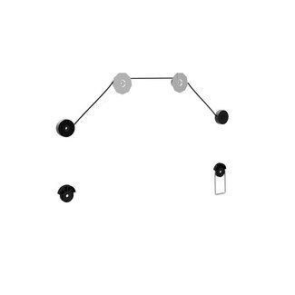 S-Impuls Plasma/LCD,LED Wandhalter, Seilsystem, 18mm 45 kg