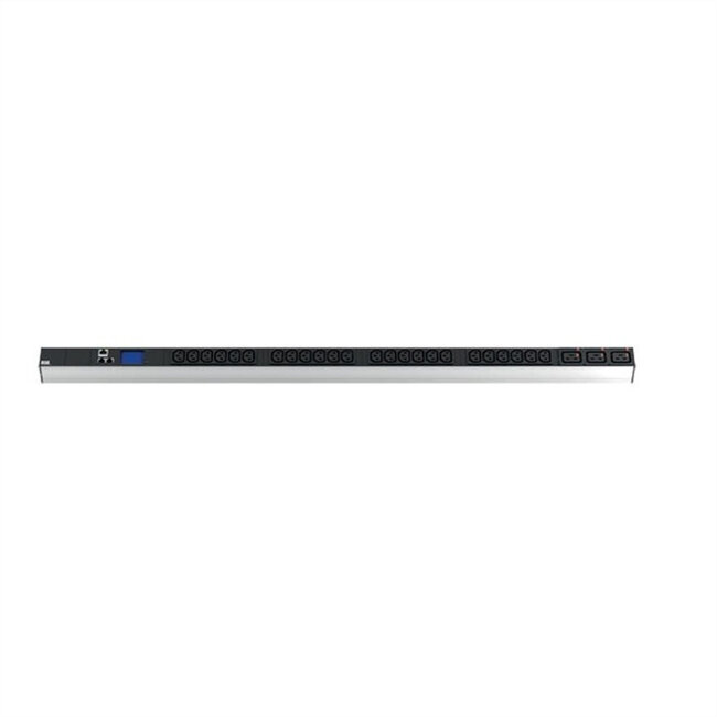 BACHMANN BN2000 ALU 1HE 24xC13 3xC19 CEE 16A , zwart, 3 m