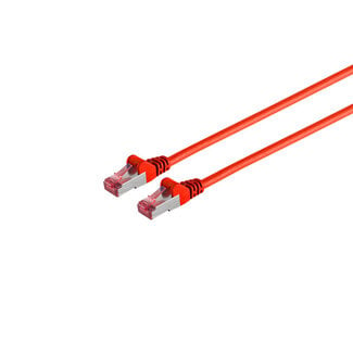 S-Impuls Patchkabel cat6A S/FTP PIMF Halogenfrei rot 0,15m