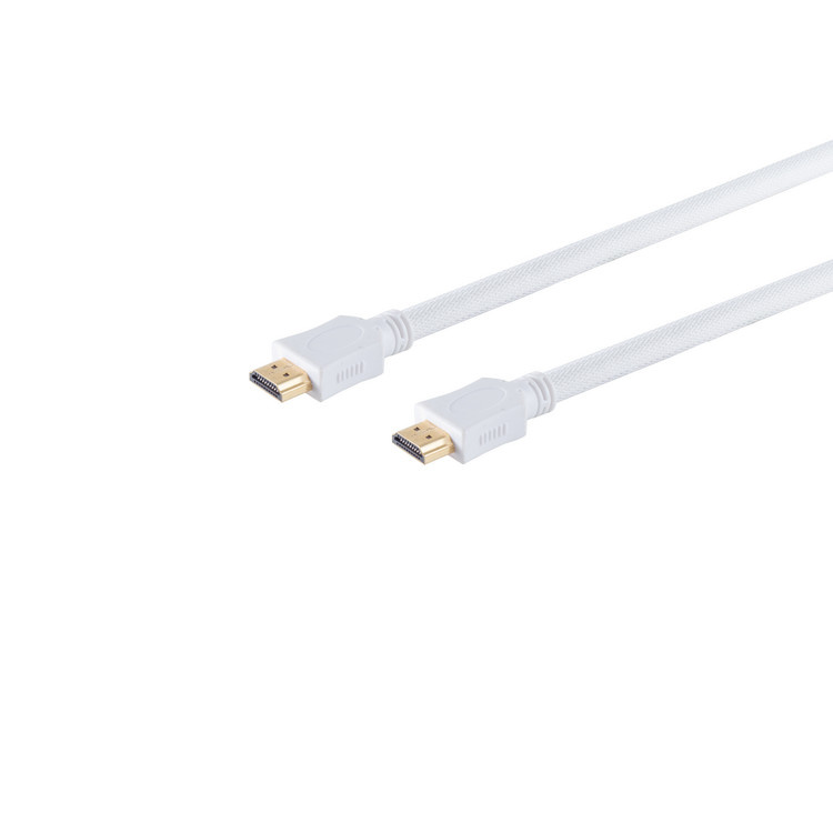 HDMI 2.0 Kabel - 4K 60Hz - Nylon Sleeve - 7,5 meter - Wit