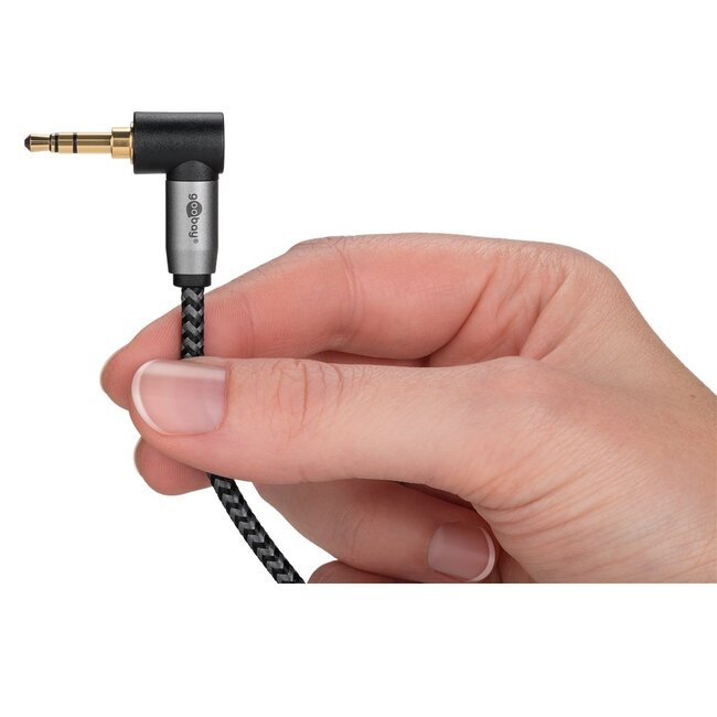 Goobay Plus 3,5mm Jack kabel | haaks | 3 meter