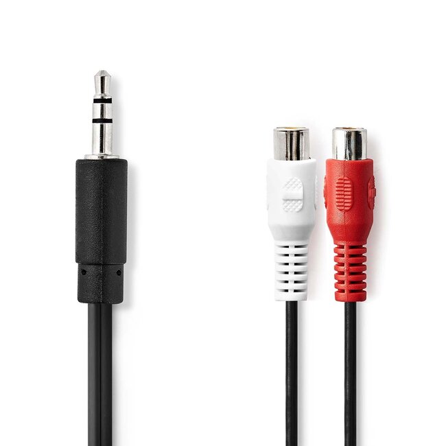 Nedis 3,5mm Jack (m) - Tulp (v) adapter kabel | CCS | 0,20 meter