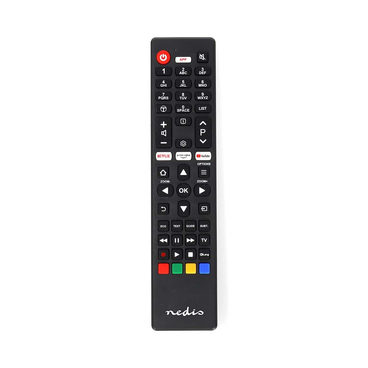 Vervangende Afstandsbediening - Geschikt voor: TCL/Thomson - Vast - 1 Apparaat - Amazon Prime / Netflix Knop / Youtube Knop - Infrarood - Zwart
