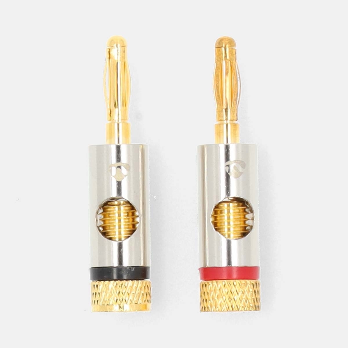 Banana Connector |  Banana Male | Goud Verguld | 2 Stuks | Aluminium | Metaal