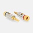 Nedis Premium banaan connector set voor luidsprekerkabel tot 6 mm / 1x rood + 1x zwart