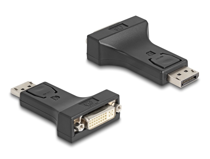 DeLOCK 66615 video kabel adapter DisplayPort DVI-D Zwart