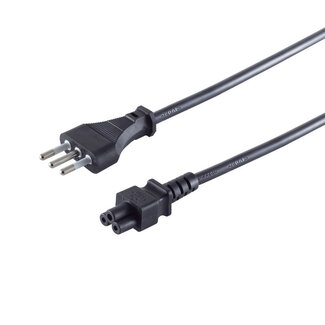 S-Impuls Italien, Stecker an 3pol Buchse C5, schwarz, 1,8m