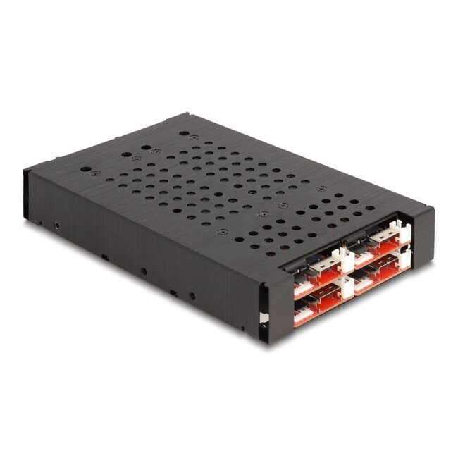 Delock 3.5″ Mobile Rack for 4 x M.2 NVMe SSD with Slim SAS SFF-8654 connector