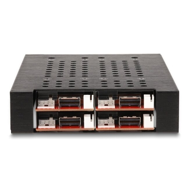 Delock 3.5″ Mobile Rack for 4 x M.2 NVMe SSD with Slim SAS SFF-8654 connector