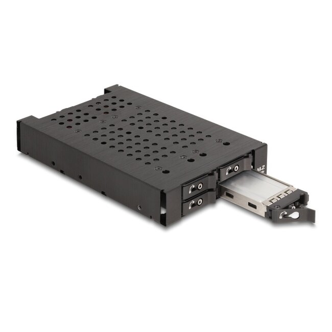 Delock 3.5″ Mobile Rack for 4 x M.2 NVMe SSD with Slim SAS SFF-8654 connector