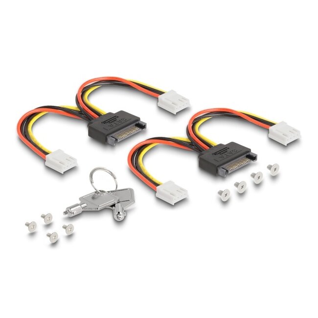 Delock 3.5″ Mobile Rack for 4 x M.2 NVMe SSD with Slim SAS SFF-8654 connector