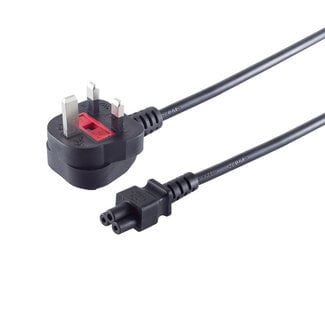 S-Impuls England, Stecker an 3pol Buchse C5, schwarz, 1,8m