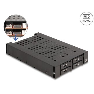 DeLOCK Delock 3.5″ Mobile Rack for 4 x M.2 NVMe SSD with OcuLink SFF-8612 connector