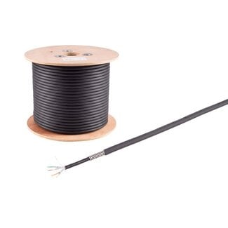 S-Impuls Flexline®-Patchkabel cat. 6A Armored (Trittfest), U/FTP, Meterware, 100m