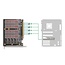 Delock PCI Express x16 Card to 4 x internal NVMe M.2 Key M with heat sink - Bifurcation (LxW: 145 x 111 mm)