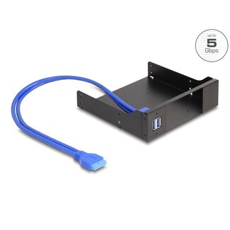 DeLOCK Delock 5.25″ Metal Installation Frame for Slim Bay Mobile Rack with USB 5 Gbps Hub