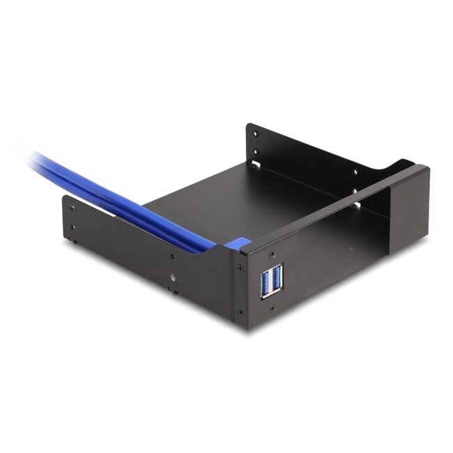 Delock 5.25″ Metal Installation Frame for Slim Bay Mobile Rack with USB 5 Gbps Hub