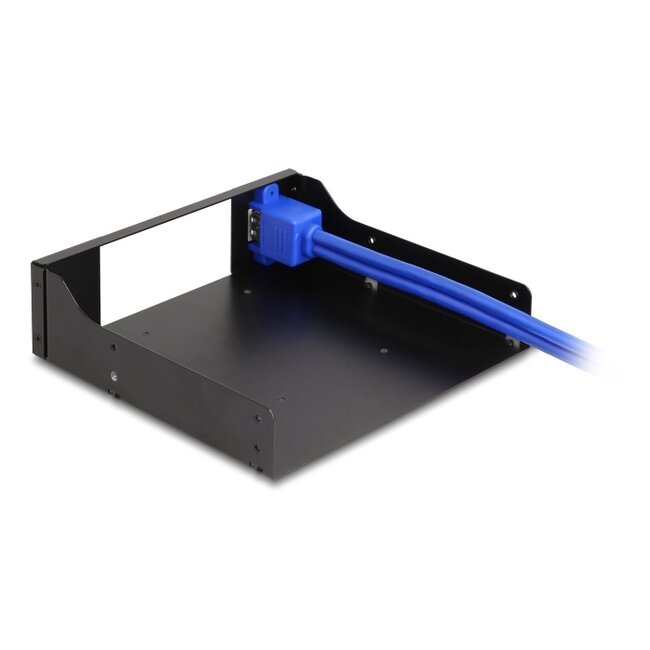 Delock 5.25″ Metal Installation Frame for Slim Bay Mobile Rack with USB 5 Gbps Hub