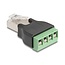 Delock RJ45 plug to Terminal Block Adapter 4 pin