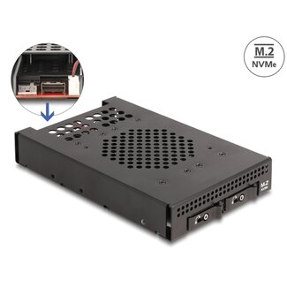 DeLOCK Delock 3.5″ Mobile Rack for 2 x M.2 NVMe SSD with Slim SAS SFF-8654 connector