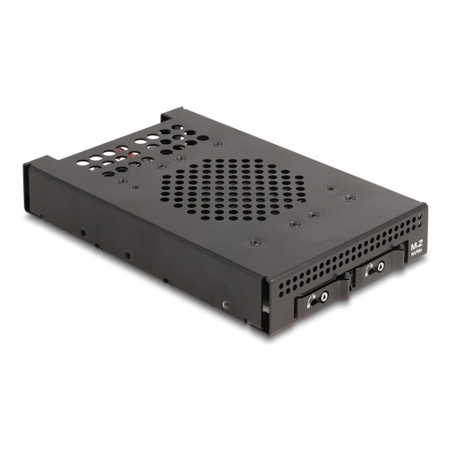 Delock 3.5″ Mobile Rack for 2 x M.2 NVMe SSD with Slim SAS SFF-8654 connector