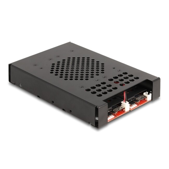Delock 3.5″ Mobile Rack for 2 x M.2 NVMe SSD with Slim SAS SFF-8654 connector