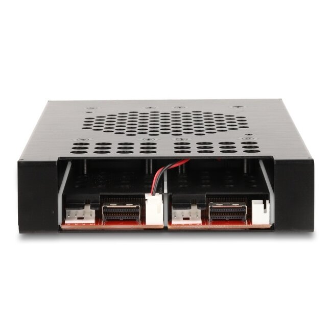 Delock 3.5″ Mobile Rack for 2 x M.2 NVMe SSD with Slim SAS SFF-8654 connector