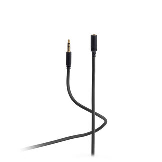 Flexline Flexline®-mini 3,5mm Klinken Verlängerung, schwarz 1,5m