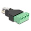 Delock RJ12 plug to Terminal Block Adapter 6 pin 2-part