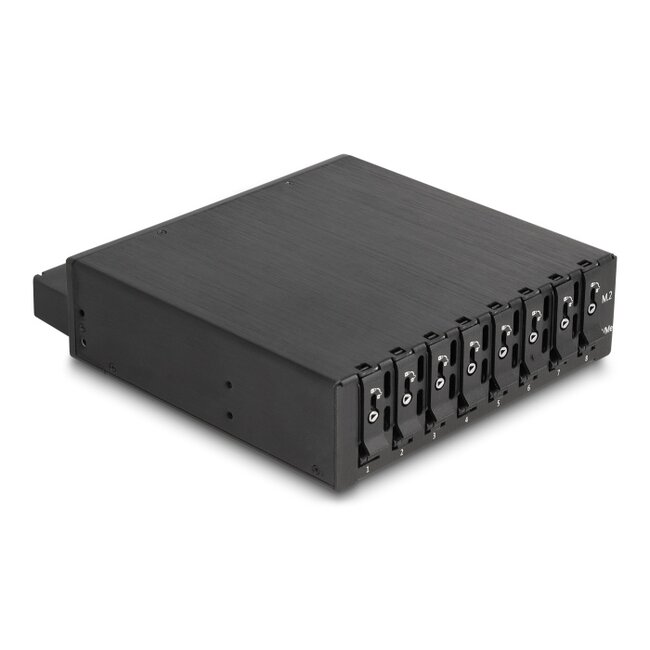 Delock 5.25″ Mobile Rack for 8 x M.2 NVMe SSD with Slim SAS SFF-8654 connector