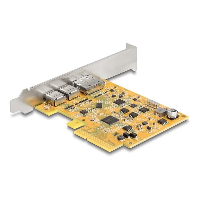 Delock PCI Express x4 Card to 1 x external USB Type-C™ 10 Gbps female + 1 x external USB Type-C™ 10 Gbps (DP Alt Mode) female