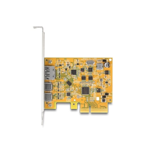 Delock PCI Express x4 Card to 1 x external USB Type-C™ 10 Gbps female + 1 x external USB Type-C™ 10 Gbps (DP Alt Mode) female