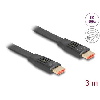DeLOCK Delock High Speed HDMI Flat Ribbon Cable 48 Gbps 8K 60 Hz 3 m