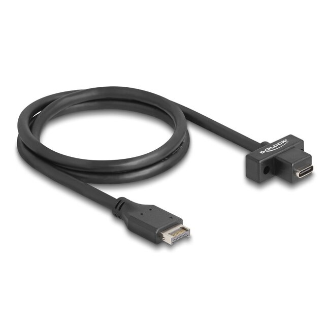 USB 10 Gbps cable Type-E Key A 20 pin male to USB Type-C™ female panel-mount 70 cm