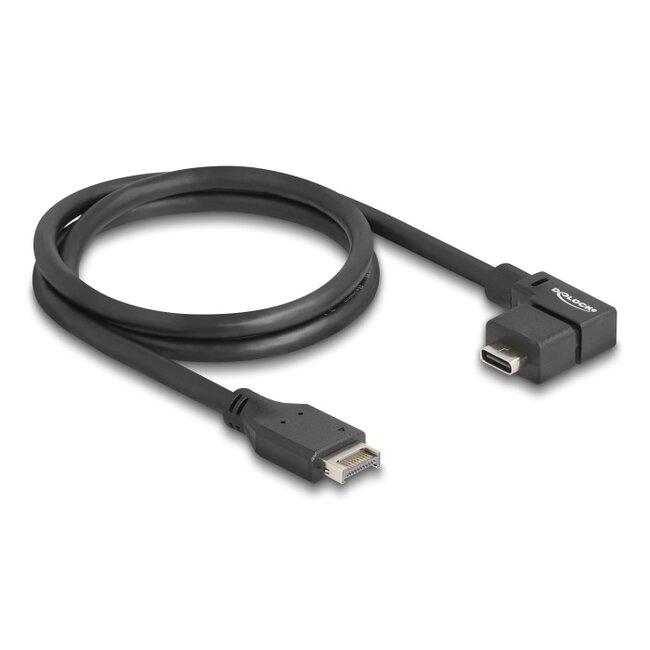 USB 10 Gbps Cable Type-E Key A 20 pin male to USB Type-C™ female angled 70 cm