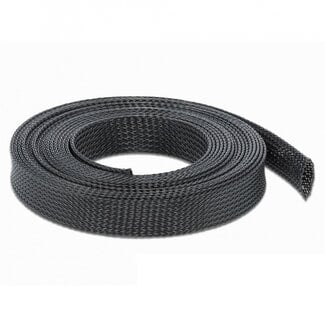 DeLOCK Polyester kabelsleeve | rekbaar | 19mm | zwart | 5 meter
