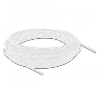 DeLOCK Polyester kabelsleeve | rekbaar | 3mm | wit | 10 meter
