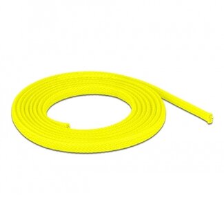 DeLOCK Polyester kabelsleeve | rekbaar | 6mm | geel | 2 meter