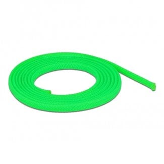 DeLOCK Polyester kabelsleeve | rekbaar | 6mm | groen | 2 meter
