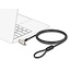 Navilock Laptop Security Cable with Key Lock for Kensington slot 3 x 7 mm or Nano slot 2.5 x 6 mm - Slim