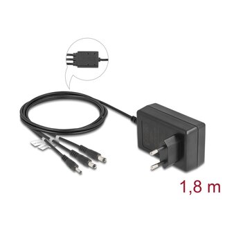 DeLOCK Delock External Power Supply DC 3.5 x 1.35 mm, DC 5.5 x 2.1 mm, DC 5.5 x 2.5 mm 12.0 V / 3.0 A / 36.0 W