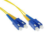 ACT 0,5 meter LSZH Singlemode 9/125 OS2 glasvezel patchkabel duplex met SC connectoren