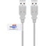 Goobay USB 2.0 Hi-Speed Cable with USB Certificate, Grey 5 m